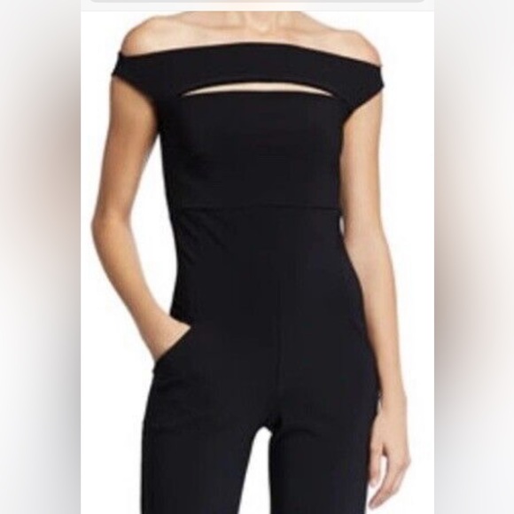 Chiara Boni Rebecca sugar lurex black jumpsuit size 16 NWT and size 14 avlbl - Picture 10 of 10